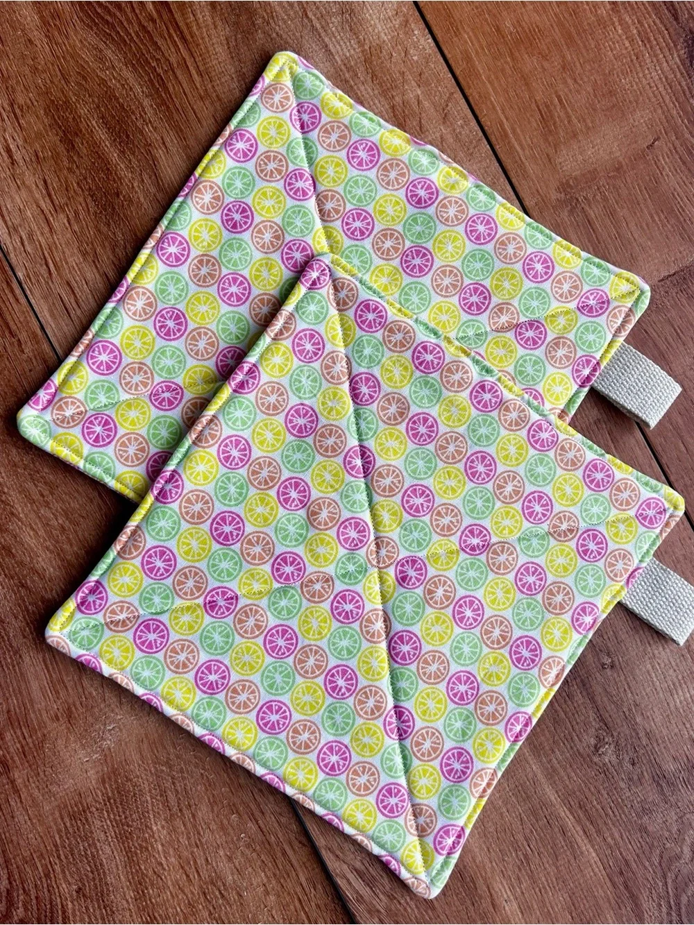 Potholder Set | Multicolored Slices